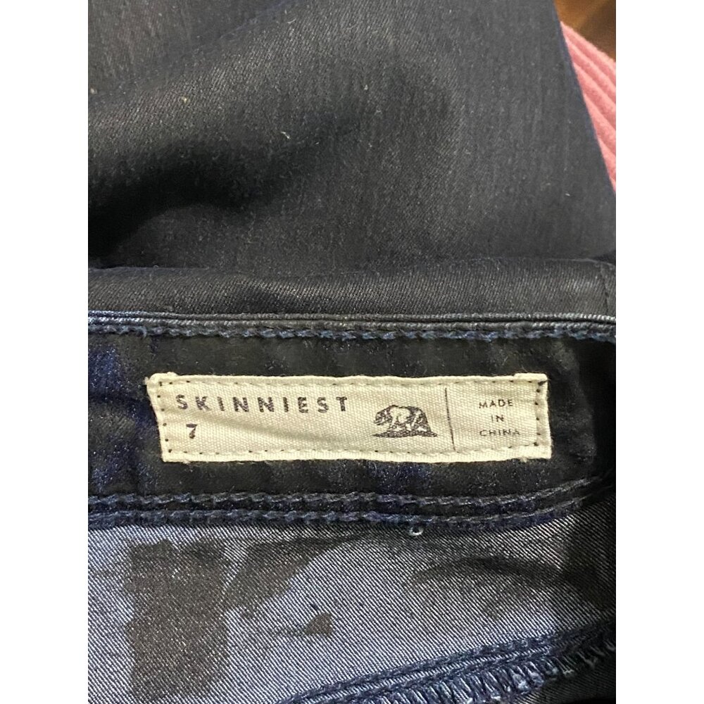 Vintage Bullhead Denim Co. Skinniest Denim Jeans Size 7 W26 Women's F84 - Picture 4 of 5